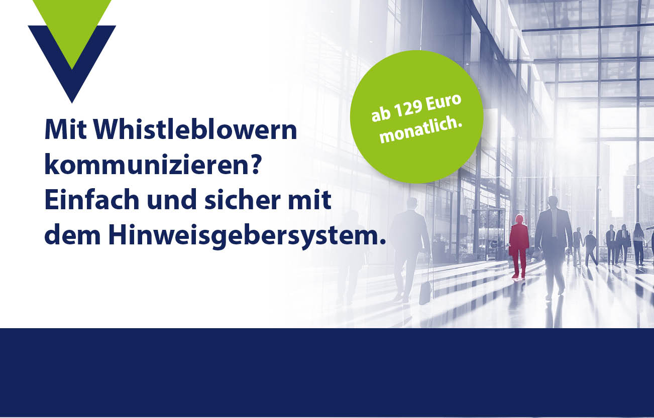 Hinweisgebersystem und Ombudstelle ab 129 Euro monatlich zur Umsetzung des HinSchG.